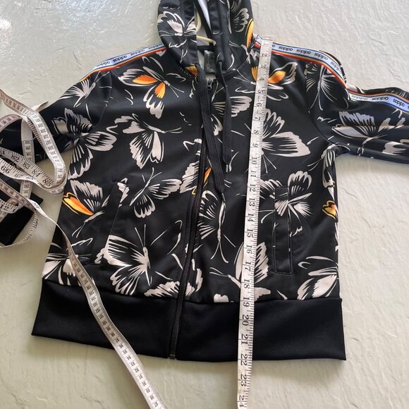 Farm Rio x Adidas Black Butterfly Zip Up Hoodie Size XS - Picture 6 of 11
